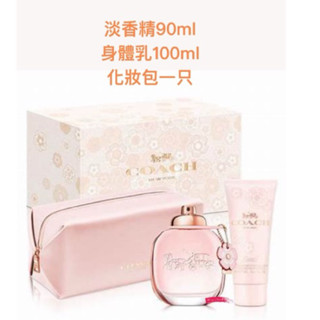 ❀Long༒Shine❀ has 蝦皮發票【COACH】芙落麗女性淡香精禮盒90ml 3件組【附紙袋】