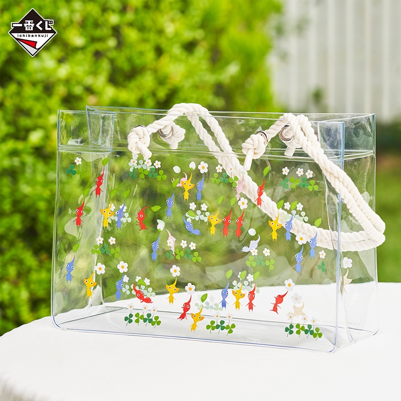🍓寶貝日雜包🍓日本限定 任天堂 Pikmin 皮克敏 防水 透明托特包 手提袋 肩背包 單肩包 透明包