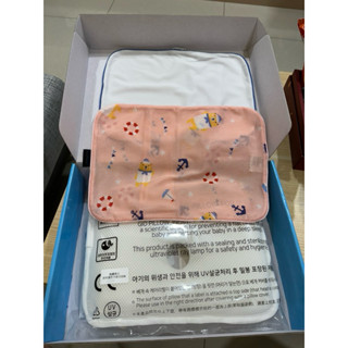 近全新-GIO Pillow超透氣護頭型嬰兒枕S號-可水洗/透氣