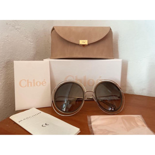 Chloé寇依 太陽眼鏡 鏤空金屬圓框墨鏡