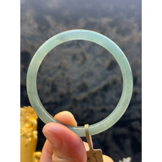 🌹52.4mm 冰種藍水翡翠玉鐲🍃天然翡翠A貨