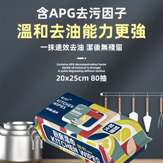 【隔日到貨】廚房濕巾40抽/80抽 超加大濕巾 加厚廚房濕巾 去油濕巾 拋棄式抹布 居家清潔 除菌濕巾 除油抗菌