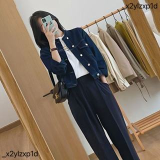 🎉🎉🎉新品特惠牛仔外套女春秋新款韓版複古深藍色寬鬆顯瘦百搭外穿短款夾剋上衣