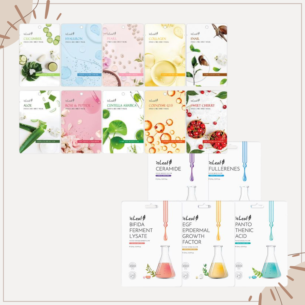 【isLeaf 依絲莉】極緻水感保濕面膜22ml／高效水潤面膜27ml｜韓國面膜 鎖水 保濕 D484595