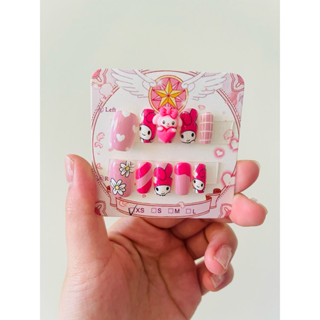 美甲片/現貨/立體美樂蒂/穿戴甲/XS