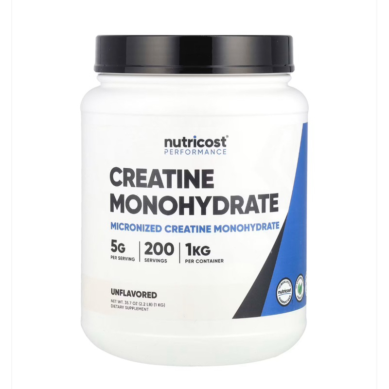 一水肌酸 Nutricost Creatine Monohydrate 1公斤 無味 美國 代購 台北 現貨