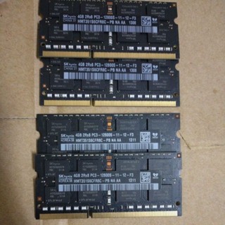 Ddr3 1333 1600 4G 筆電用記憶體 測試良品