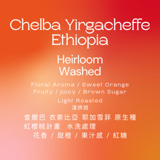 【IF Coffee Roasters】衣索比亞 耶加雪菲 查爾巴 紅櫻桃計畫 水洗 咖啡豆 濾掛耳掛 手沖咖啡 咖啡豆