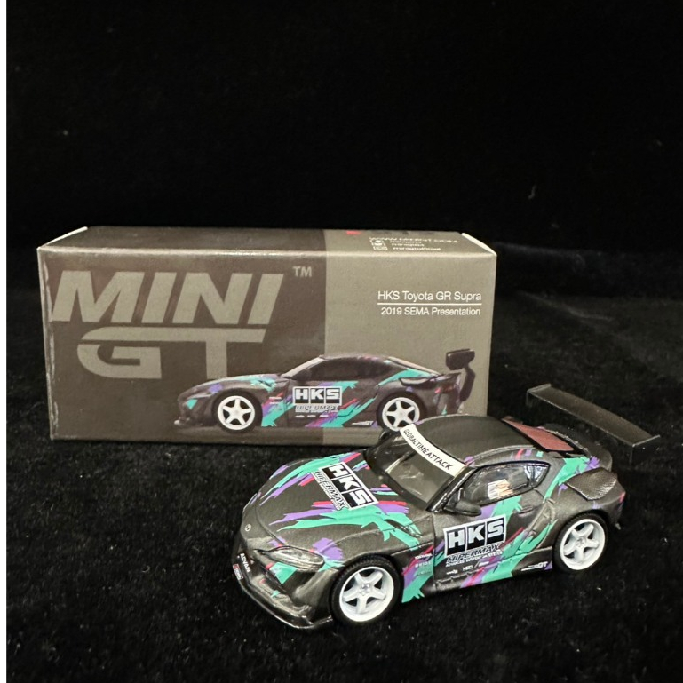 泡泡TOYS MINI GT 212 HKS TOYOTA GR SUPRA 2019 SEMA A90 拆檢含膠盒