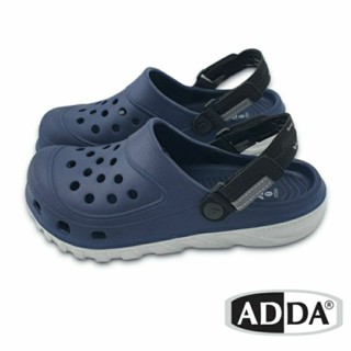 【MEI LAN】ADDA 泰國第一品牌 (男) 輕量防水 懶人鞋 布希鞋 洞洞鞋 Q彈透氣 22020 藍另有黑、黃色