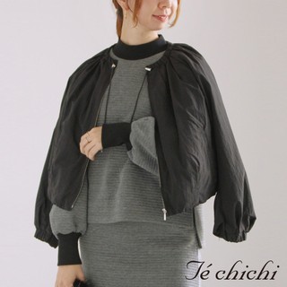 Te chichi 領口抽繩拉鍊設計短版外套(0F000171010)