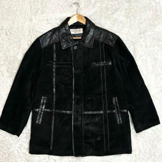 BALMAIN PARIS 真皮拉鍊翻領夾克 皮衣外套