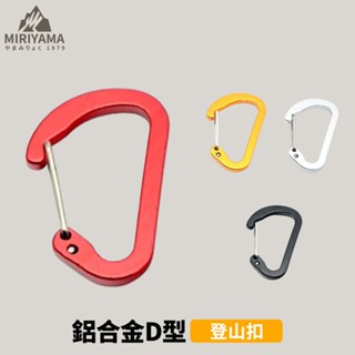 秀山莊【🇹🇼臺灣現貨速出】鋁合金D型登山扣 多功能登山扣 裝備掛鉤 鑰匙圈