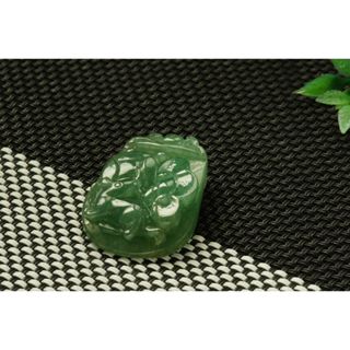 D114玉墜子❀翡翠玉A貨冰潤三彩貔貅牌子玉墜吊墜掛件玉珮【緬甸玉翠軒】玉首飾品 男女款式