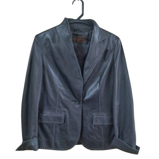 女款BALMAIN PARIS 小羊皮西裝夾克 皮衣外套