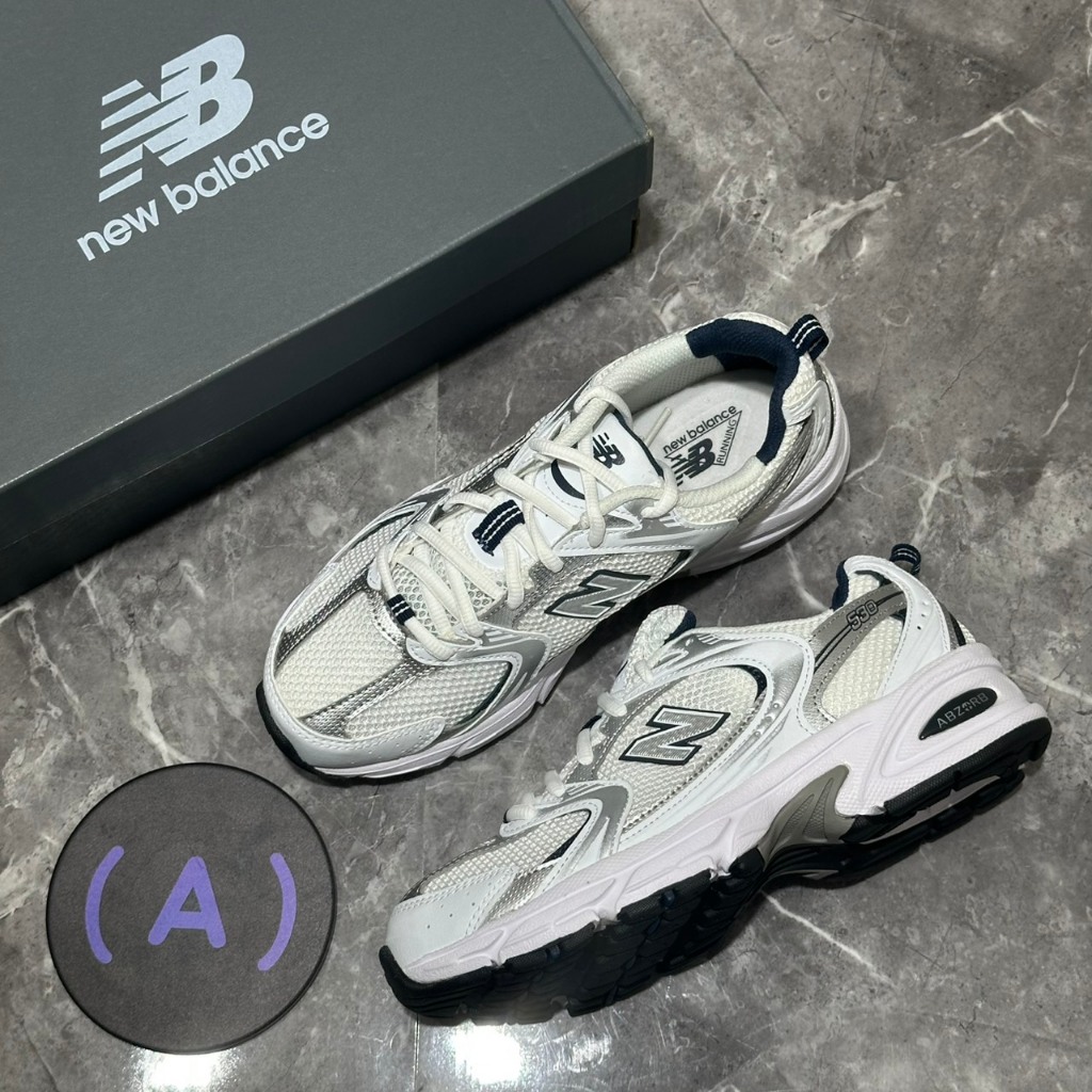 Mr.A😈A先生 New balance NB530 IU 530 白 銀LOGO 復古 運動 男女 MR530SG