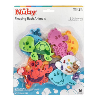 Nuby 戲水玩具 海洋動物 漂浮 噴水玩具 疊疊杯我