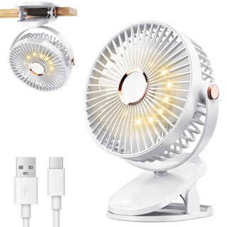 三代夾式電風扇 6吋usb風扇 type-C風扇 720°旋轉夾扇 嬰兒車風扇 夜燈風扇 手持小風扇 氛圍夜燈 持久續航