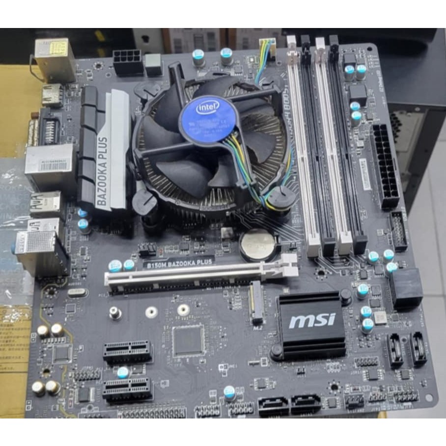中古 msi微星  B150M BAZOOKA PLUS主機板 含擋板 加 i5-6500 1150元6400