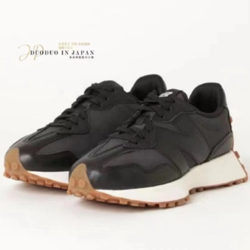 NEW BALANCE 327 焦糖底 黑魂 皮革 增高 厚底 女款 WS327LB
