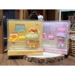 現貨 日本 三麗鷗 美樂蒂 大耳狗 布丁狗 手腳可動 公仔 情境 換裝 迷你玩偶 娃娃 植絨公仔 睡衣