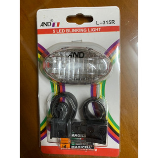 自行車5 LED燈 附電池