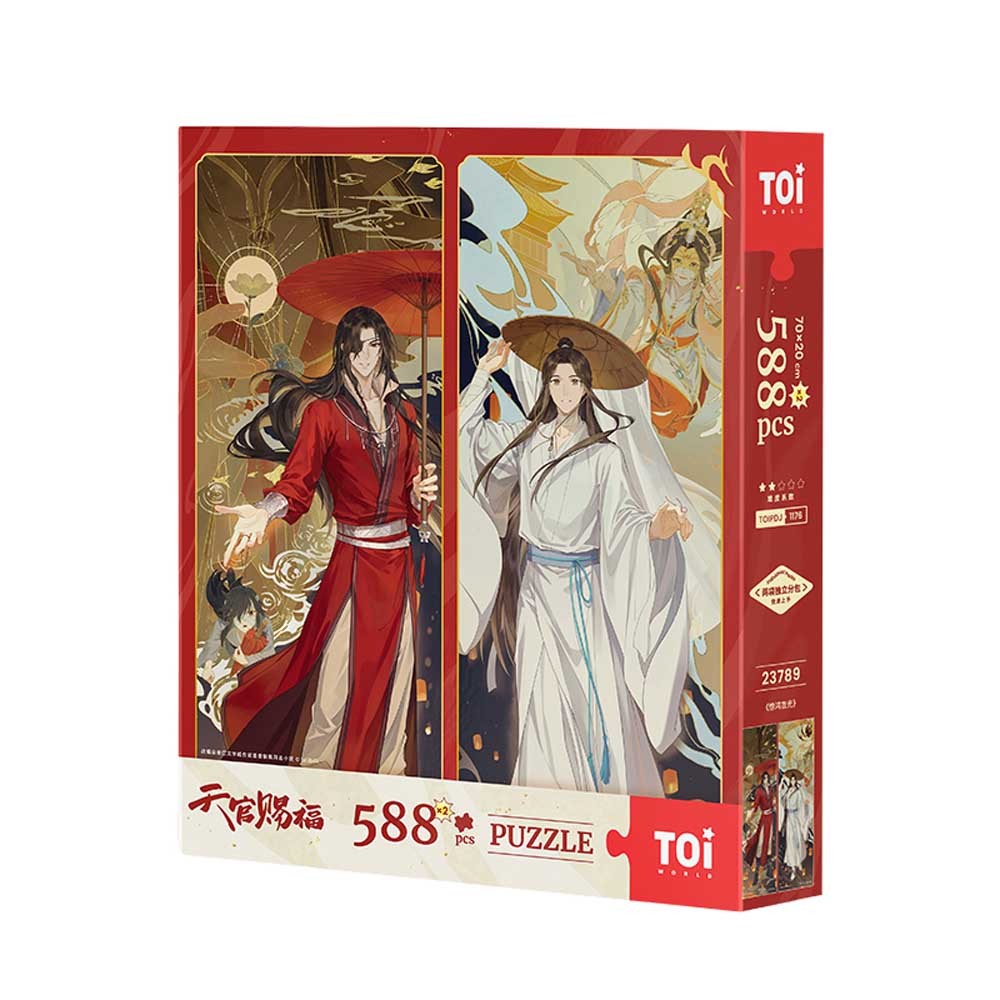 TOi圖益 天官賜福長卷拼圖 驚鴻吉光 各588片雙幅 紅傘燈海金鯉 國風角色插畫 裝框收藏 居家藝術 生日交換禮物