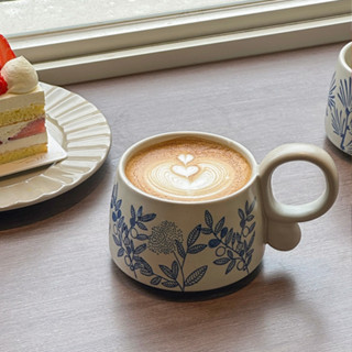 ☕日式馬克杯 高階感咖啡杯 ins風陶瓷杯子 耐高溫辦公室水杯早餐杯 陶瓷咖啡杯 ins風馬克杯 陶瓷馬克杯 咖啡杯