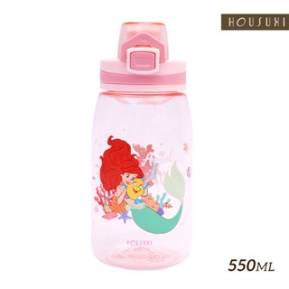 【HOUSUXI官方旗艦】迪士尼小美人魚系列-Tritan彈蓋水瓶550ml