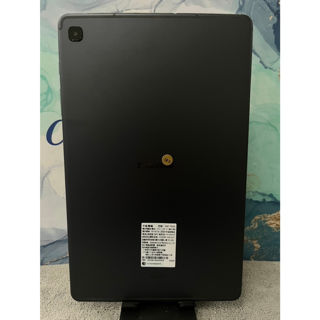 【三星平板】SAMSUNG  Tab S6 LITE  LTE 64G 黑 10.4吋 三星 二手平板   A0182