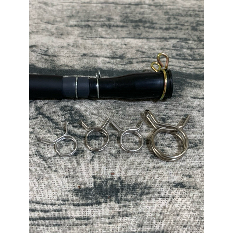 Dio原廠機油管/304白鐵雙線管夾組(一組售）
