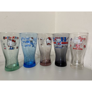 Hello Kitty 玻璃曲線杯 Hello Kitty 玻璃杯 凱蒂貓