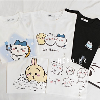 SPAO x 吉伊卡哇 短袖 Chiikawa 聯名款 T恤 烏薩奇 小八 小桃鼠 短袖上衣 情侶上衣 韓國代購