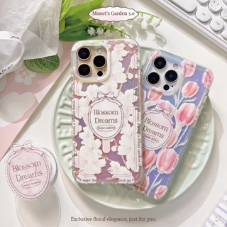 Twinko💗[CA2010]獨家莫內花園3.0*鬱金香·白櫻花/霧面幻彩殼/IMD磁吸殼/IPHONE17 16 15