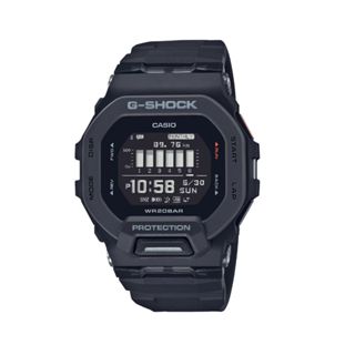 【CASIO 卡西歐】G-SHOCK 纖薄運動系藍芽計時手錶 GBD-200-1 45.9mm