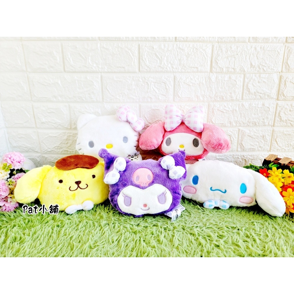 現貨 =Pat小舖= 正版 三麗鷗 Kitty 大耳狗 美樂蒂 布丁狗 酷洛米 頭型包 手拿包 零錢包 收納包 娃娃