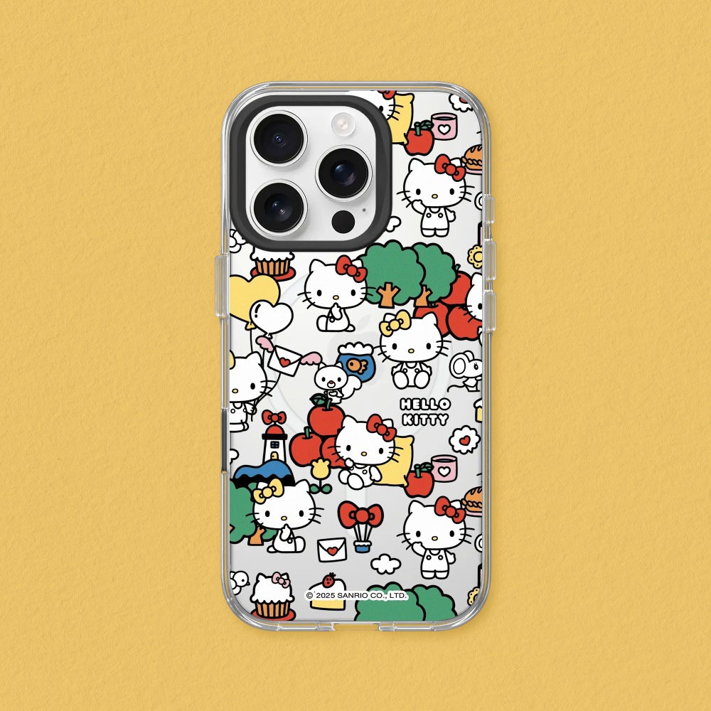 犀牛盾 適用iPhone Clear(MagSafe兼容)透明防摔手機殼∣Hello Kitty & Mimmy