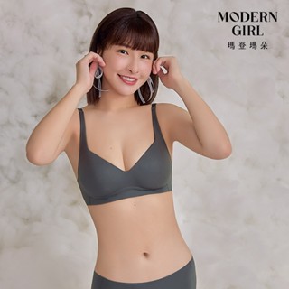 【瑪登瑪朵】QQ雲 無鋼圈紓壓無痕內衣 B-E罩杯(鐵石灰)