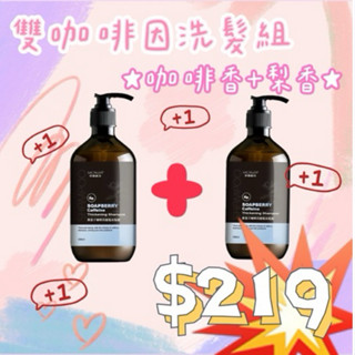 【香氛咖啡因洗髮2入組】【臺灣出貨】梨香 咖啡香 強化髮根 柔順不扁塌 無矽靈修護 強健髮根 控油蓬鬆