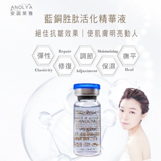 #購買前聊聊有驚喜# 藍銅勝肽活化精華液 (12ml) 使肌膚恢復彈性、撫平皺紋、彈性保濕 Anolya 安諾萊雅