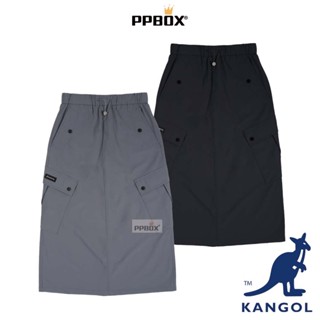 KANGOL 袋鼠 女款 工裝風 長裙【65221504】時尚 文青 防曬褲 衣服 女裝 日韓穿搭