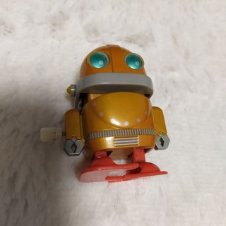 舊物 復古 發條 機器人 金色款 Robot 玩具 公仔