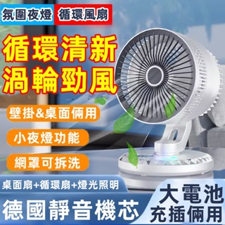 【限時下殺🥇夜燈風扇】桌面風扇 廁所壁掛風扇 空氣循環扇 靜音風扇 桌扇 壁扇 折疊風扇浴室風扇 電風扇 小米電扇
