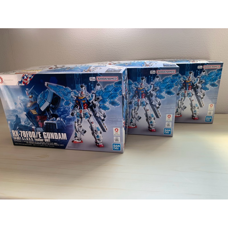 現貨在台 大阪萬博限定 EXPO2025 1/144 RX-78F00/E鋼彈（EX-001玻璃羽翼裝備） 鋼彈模型代購