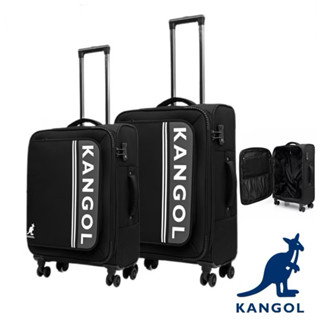 KANGOL經典款LOGO布面 行李箱 登機箱 防盜拉鍊行李箱 商務箱 布箱20吋 24吋 28吋