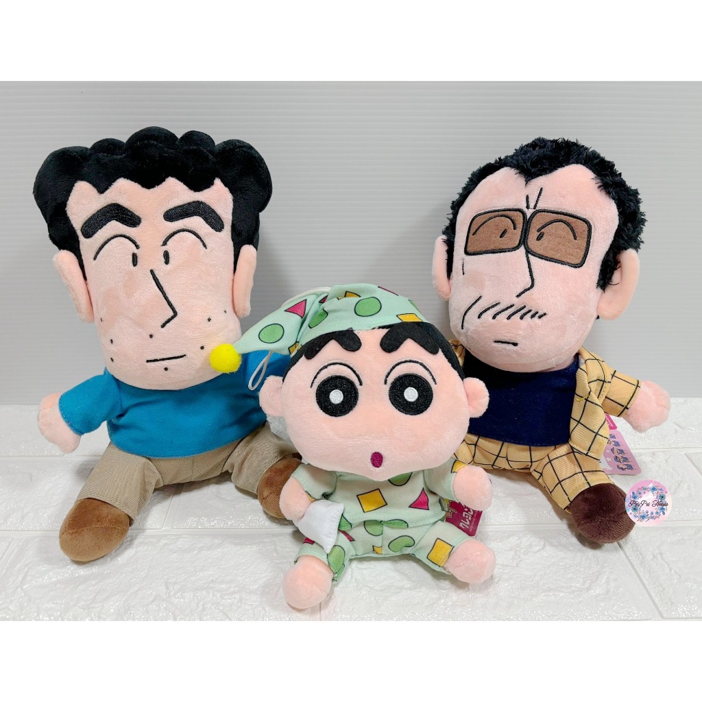 【✿佩佩部屋✿】正版 6吋 9吋 小新抱枕睡衣款 園長 野原廣志 鱷魚阿山 蠟筆小新 野原新之助 娃娃 玩偶