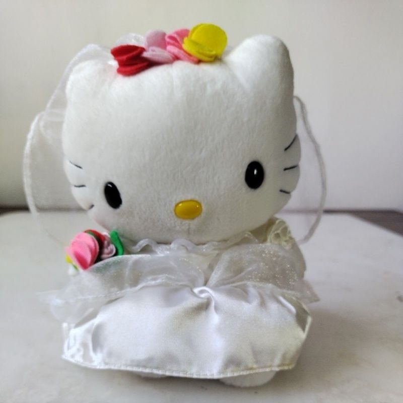 絕版1999麥當勞Hello Kitty凱蒂貓新娘絨毛娃娃