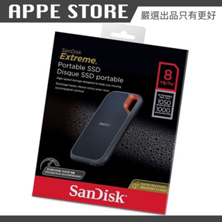 SanDisk Extreme V2 SSD外接硬碟 SSDE61 8TB Type-C 行動固態硬碟
