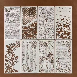 新款！不規則花邊數字音符鏤空模板(30cmｘ15cm) 消字板 型染板 遮蔽板 拓印模板 diy拓印塗鴉模板