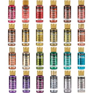 DecoArt Dazzling Metallics 59ml 24色閃耀金屬顏料套組 - DASK801